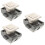 3pcs Rv Handle Drawer Lock Keyless Zinc Alloy 6