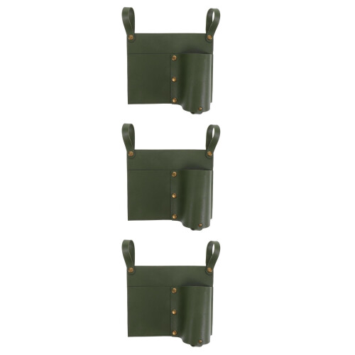 3Pcs PU Camping Chair Organizer Pockets with Cup Holder 1