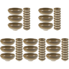 60Pcs Durable Plastic Tiny Bowls for Dolls House Miniature Decoration