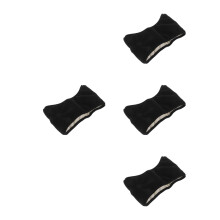 4Pcs Black Winter Ear Muffs Soft Polyester Windproof Noise Reduction
