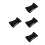 4Pcs Black Winter Ear Muffs Soft Polyester Windproof Noise Reduction 1