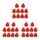 30Pcs Red Resin Strawberries Artificial Realistic Mini Fruit Ornaments 8