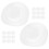 100St Witte Mini Hoeden Voor En DIY Creaties Van Plastic 3