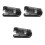 3Sets Black Plastic Rotatable Desktop Staplers 360 Swivel Multi-Angle 6