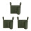 3Pcs PU Camping Chair Organizer Pockets with Cup Holder 3