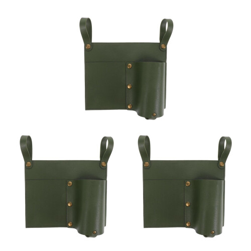 3Pcs PU Camping Chair Organizer Pockets with Cup Holder 2
