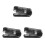 3Sets Black Plastic Rotatable Desktop Staplers 360 Swivel Multi-Angle 9