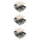 3pcs Rv Handle Drawer Lock Keyless Zinc Alloy 7