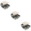 3pcs Rv Handle Drawer Lock Keyless Zinc Alloy 8