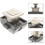 3pcs Rv Handle Drawer Lock Keyless Zinc Alloy 9