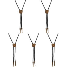 5St Decoratieve Bolo Tie Ketting Met Metalen
