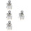 4Pcs Automotive Car Ignition Switch Replacement with Key Silver 8