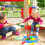 2Pcs Blue Plastic Sand Tray with Lid Portable Kids Storage Box 6