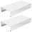 10Pcs White Metal Hanging Spice Jar Rack Organizer for Kitchen 3