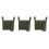3Pcs PU Camping Chair Organizer Pockets with Cup Holder 6