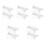 10Pcs White Metal Hanging Spice Jar Rack Organizer for Kitchen 4