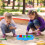 2Pcs Blue Plastic Sand Tray with Lid Portable Kids Storage Box 7