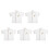 5Pcs White Short Sleeve Chef Jacket Easy Wash Catering Work Apparel 10