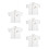 5Pcs White Short Sleeve Chef Jacket Easy Wash Catering Work Apparel 11
