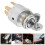 4Pcs Automotive Car Ignition Switch Replacement with Key Silver 11