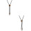 Raindrops  2 Count Chunky Bead Necklace Bow Vintage Bolo Tie 6