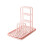2Pcs Easy Install Pink Plastic Kitchen Drainer Sponge and Towel Holder 2