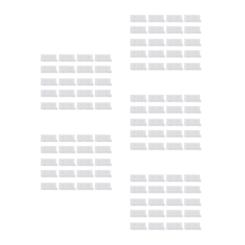 100Pcs Adhesive Outdoor Cable Clips for String Lights Heavy Duty Clear