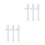 6Pcs White Silicone Water Cup Drinking Nozzles Smooth Straws 5