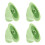 4Pièces Ventouses Évier Design Moderne En Caoutchouc Vert 6