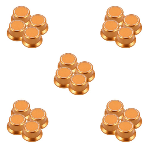 20Pcs Secure Golden Panel Adjustment Knobs for Audio Equipment