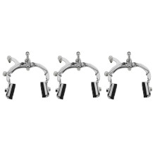 3Pcs Thickened Metal Bike Brake Calipers Rear Brake Silver