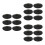 18Pcs Black Rubber Replacement Suction Cups for Boxing Bag Stable Base 9