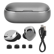 Trådløse Bluetooth 5.0TWS-hovedtelefoner med støjreduktion og touch-kontrol, hi-fi-lyd, vandafvisende, multifunktionel, komfortabel pasform,