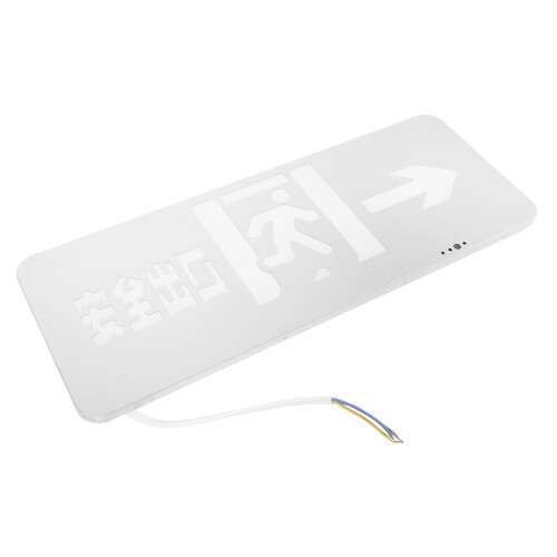 2Pcs Outdoor White LED Exit Emergency Light with Stainless Steel Body 2