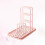 2Pcs Easy Install Pink Plastic Kitchen Drainer Sponge and Towel Holder 5