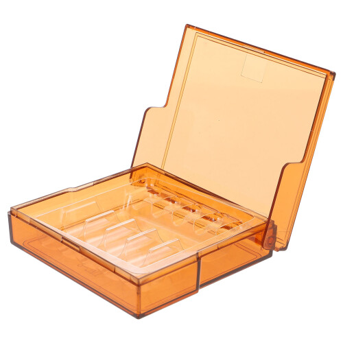 3Pcs Brown Clinic Syringe Storage Box Plastic Injection Case Holder 1