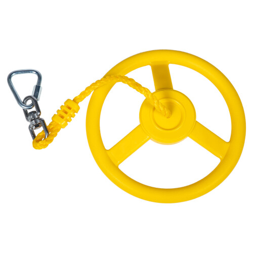 Lightweight Yellow Indoor Hanging Ring Kids Exercise Handle Grip