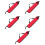 5Pcs Drum Stick Bag Red Oxford Cloth Carry Case with Spacious Storage 8