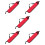 5Pcs Drum Stick Bag Red Oxford Cloth Carry Case with Spacious Storage 9