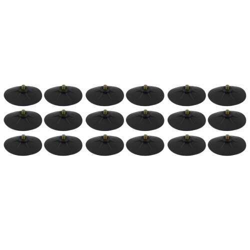 18Pcs Black Rubber Replacement Suction Cups for Boxing Bag Stable Base