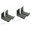4Pcs Metal Snowboard Display Holder Wall Mount Rack Grey for Storage 5