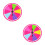2Pcs Compact Wall Hanging Prize Wheel for Drawing Games 1