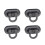 4Pièces Serrure Métal Durable Noir Remplacement Pour Sacs 11