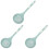 3Pcs Blue Silicone Pasta Colander Spoon Strainers for Kitchen Cooking 1