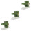 3Pcs Manual Dumpling Dough Press Green Plastic Dumpling Maker for Home 5