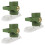 3Pcs Manual Dumpling Dough Press Green Plastic Dumpling Maker for Home 7