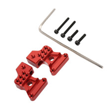 2 Stück Aluminiumlegierungs-Hinterradaufhängung für Axial SCX24 1/24 RC Auto Rot