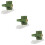 3Pcs Manual Dumpling Dough Press Green Plastic Dumpling Maker for Home 9