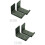4Pcs Metal Snowboard Display Holder Wall Mount Rack Grey for Storage 8