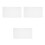 3Pcs White Embossed Polyester Bed Sheets Waterproof for Beauty Salon 7